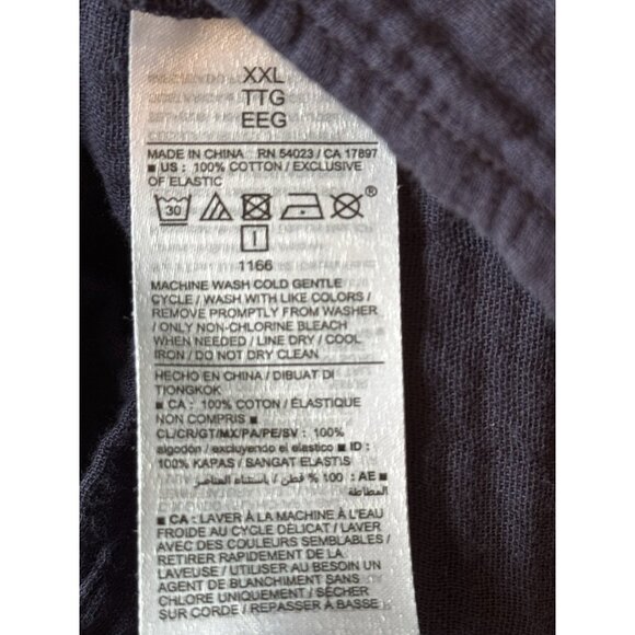 Old Navy Women Gauze Smocked Short Sleeve Dress Size XXL Plunge V-Neck Peasant - Picture 8 of 11